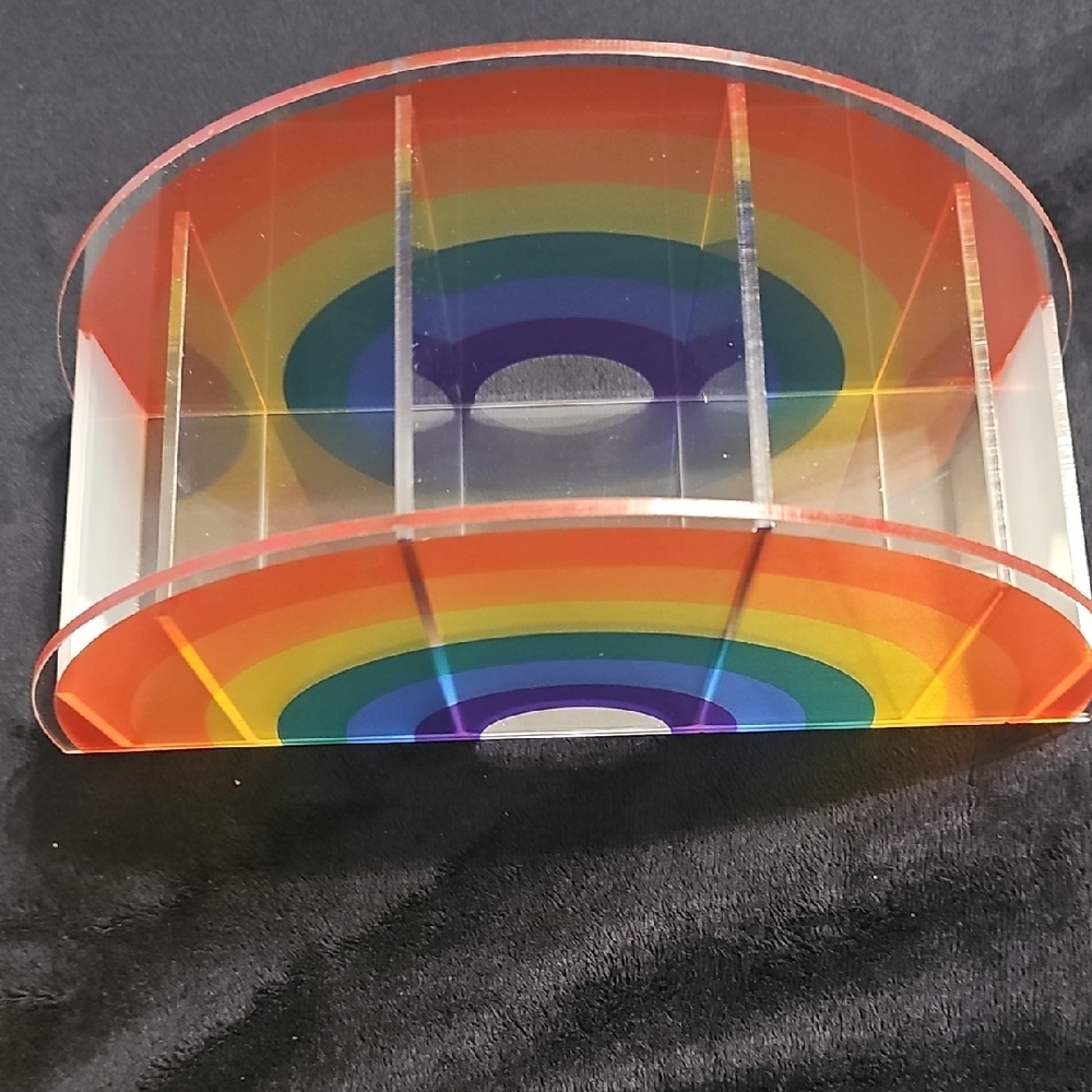 Rainbow Multicolor Acrylic Organizer